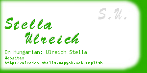 stella ulreich business card